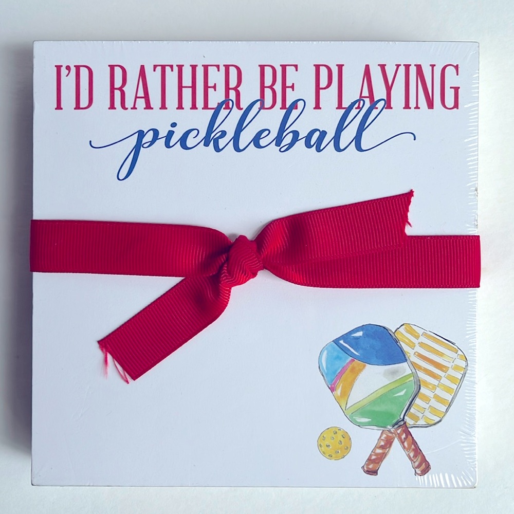 NWT I’d Rather Be Playing Pickleball Luxe Notepad Rosanne Beck